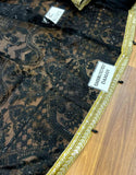 Premium Embroidered with Handwork Black Organza Party Frock for Pakistani Events (DZ18424)