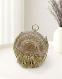 Sparkling Ball-Shaped Clutch Purse for Weddings & Dinners (DZ18379)