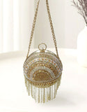 Sparkling Ball-Shaped Clutch Purse for Weddings & Dinners (DZ18379)