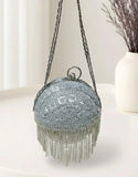Sparkling Ball-Shaped Clutch Purse for Weddings & Dinners (DZ18380)