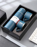 3 Cup Double-Layer Stainless Steel Vacuum Flask Set - 500ml (DZ18556)