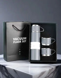 3 Cup Double-Layer Stainless Steel Vacuum Flask Set - 500ml (DZ18556)