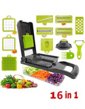 16 in 1 Multifunctional Vegetable Chopper, Cutter, Dicer & Slicer with 8 Interchangeable Blades (DZ18541)