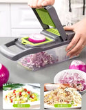 16 in 1 Multifunctional Vegetable Chopper, Cutter, Dicer & Slicer with 8 Interchangeable Blades (DZ18541)