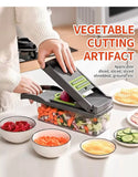 16 in 1 Multifunctional Vegetable Chopper, Cutter, Dicer & Slicer with 8 Interchangeable Blades (DZ18541)