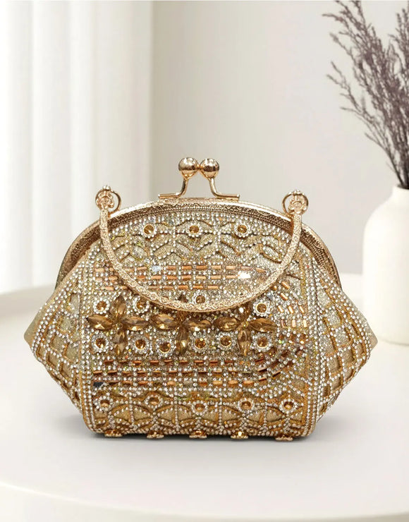 Stylish Hexagon Shape Evening Clutch Bag for Perfect Party Looks (DZ18345)
