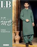IB Unstitched Wash n Wear Green Shalwar Kameez for Men's Premium Quality Fabric (DZ18527)
