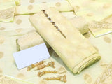 Banarsi Style Cotton Jacquard Dress with Jacquard Dupatta (DZ14881)