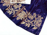 Readymade 2-Piece Embroidered Shamoz Silk Dress (DZ15326)