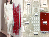 Heavy Embroidered Chiffon Wedding Dress (DZ13492)