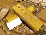 Banarsi Style Embroidered Raw Silk Dress with Organza Jacquard Dupatta (DZ14846)