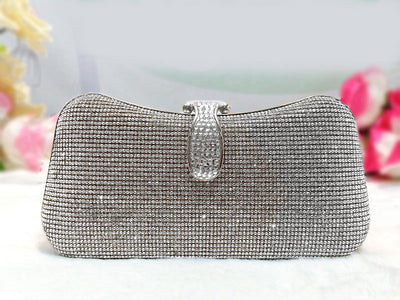 Luxury Diamante Crystal Bridal Clutch Bag (DZ15211)