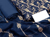 Embroidered Chiffon Party Wear Dress 2022 with Chiffon Dupatta (DZ15233)