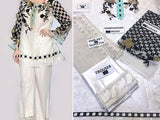 Embroidered Organza Party Dress With Net Dupatta (DZ11640)