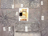 Heavy Embroidered Grey Net Wedding Dress (DZ12164)