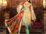Heavy Embroidered Net Dress (DZ12361)