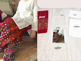 2-Piece Embroidered Cotton Lawn Dress with Red Phulkari Embroidered Trouser (DZ12763)