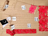 2-Piece Embroidered Linen Dress 2023 (DZ13276)
