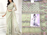 Heavy Embroidered Net Saree with Inner (DZ13772)