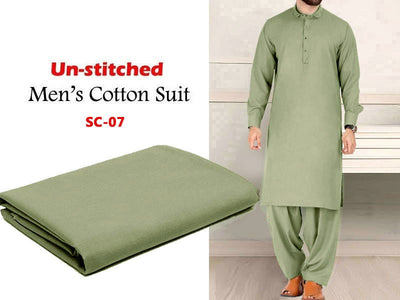 IB Swiss Fashion Soft Egyptian Cotton Unstitched Men's Shalwar Kameez (DZ13870)