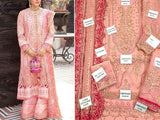 Handwork Heavy Embroidered Organza Wedding Dress 2022 (DZ15254)
