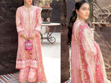 Handwork Heavy Embroidered Organza Wedding Dress 2022 (DZ15254)