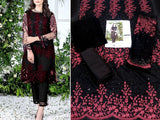 2-Piece Embroidered Fancy Net Party Wear Dress 2022 (DZ15259)