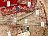 Handwork & Embroidered Khaddi Net Bridal Maxi Dress 2022 with Ready-to-Wear Dupatta (DZ15260)