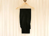 Readymade 3-Piece Embroidered Black Silk Maxi Dress with Embroidered Organza Dupatta (DZ15375)