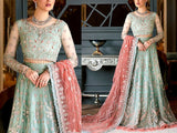 Heavy Embroidered Net Bridal Lehenga Dress 2022 (DZ15380)