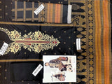 Heavy Embroidered Dhanak Dress with Dhanak Shawl Dupatta (DZ15403)