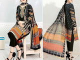 Heavy Embroidered Dhanak Dress with Dhanak Shawl Dupatta (DZ15403)