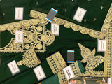 Elegant Embroidered Green Chiffon Party Dress 2022 (DZ15433)