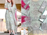 Embroidered with Handwork Organza Wedding Dress 2023 (DZ15491)