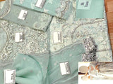 3D & Handwork Heavy Embroidered Organza Wedding Dress 2022 (DZ15492)