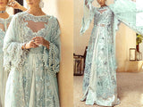 3D & Handwork Heavy Embroidered Organza Wedding Dress 2022 (DZ15492)