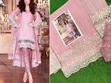 Heavy Embroidered & Handwork Chiffon Wedding Dress 2024 (DZ15499)