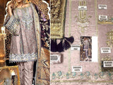 Handwork Embroidered Net Wedding Dress  with Luxury Embroidered Shawl (DZ15503)