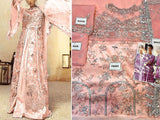 3D & Handwork Heavy Embroidered Organza Wedding Dress 2024 (DZ15555)