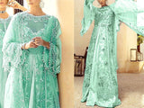 3D & Handwork Heavy Embroidered Organza Wedding Dress 2022 (DZ15568)
