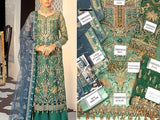 Handwork Heavy Embroidered Net Bridal Dress 2022 (DZ15585)