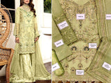 Handwork Embroidered Organza Wedding Dress 2022 (DZ15586)
