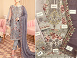 Handwork Heavy Embroidered Organza Party Wear Dress 2022 (DZ15587)