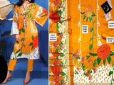 Embroidered Lawn Dress 2023 with Chiffon Dupatta (DZ15609)