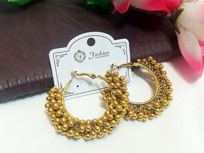 Traditional Fashion Earrings - Golden (DZ15619)