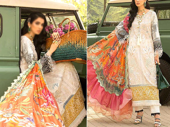 Digital Print Lawn Dress 2023 with Digital Print Silk Dupatta (DZ15641)