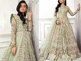 Handwork Heavy Embroidered Net Bridal Maxi Dress 2023 (DZ15648)