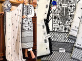 Heavy Embroidered Formal Net Wedding Dress 2023 (DZ15655)