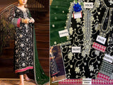 Heavy Embroidered Black Chiffon Wedding Dress 2024 (DZ15719)