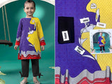 Digital Print 2-Piece Lawn Suit for Girls (DZ15746)